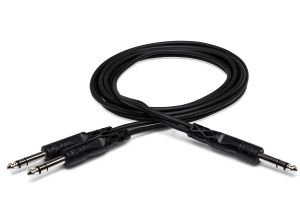 1/4" TRS to Dual 1/4" TRS Y Cable