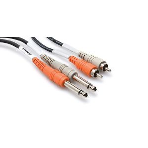  Dual 1/4" to Dual RCA Audio Cable