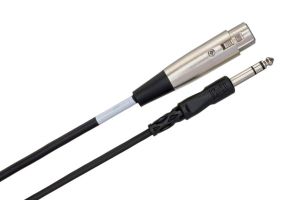 XLR3F to 1/4 in TRS